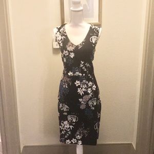 Banana Republic Black Floral Dress